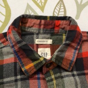 Colorful Gap long sleeve flannel shirt